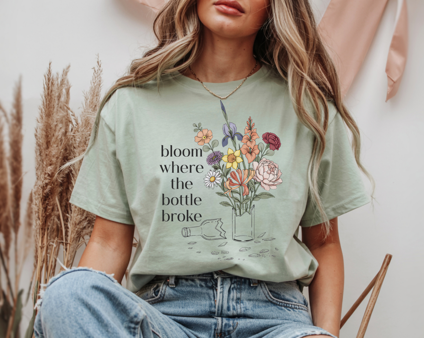 Bloom Where The Bottle Broke Tee