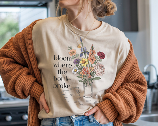 Bloom Where The Bottle Broke Tee