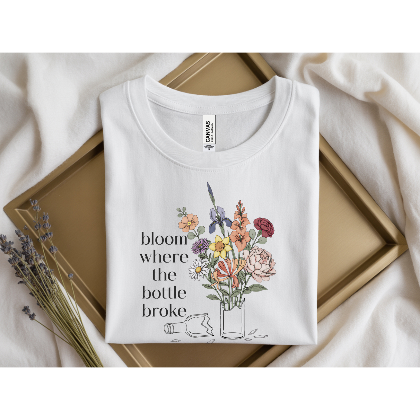 Bloom Where The Bottle Broke Tee