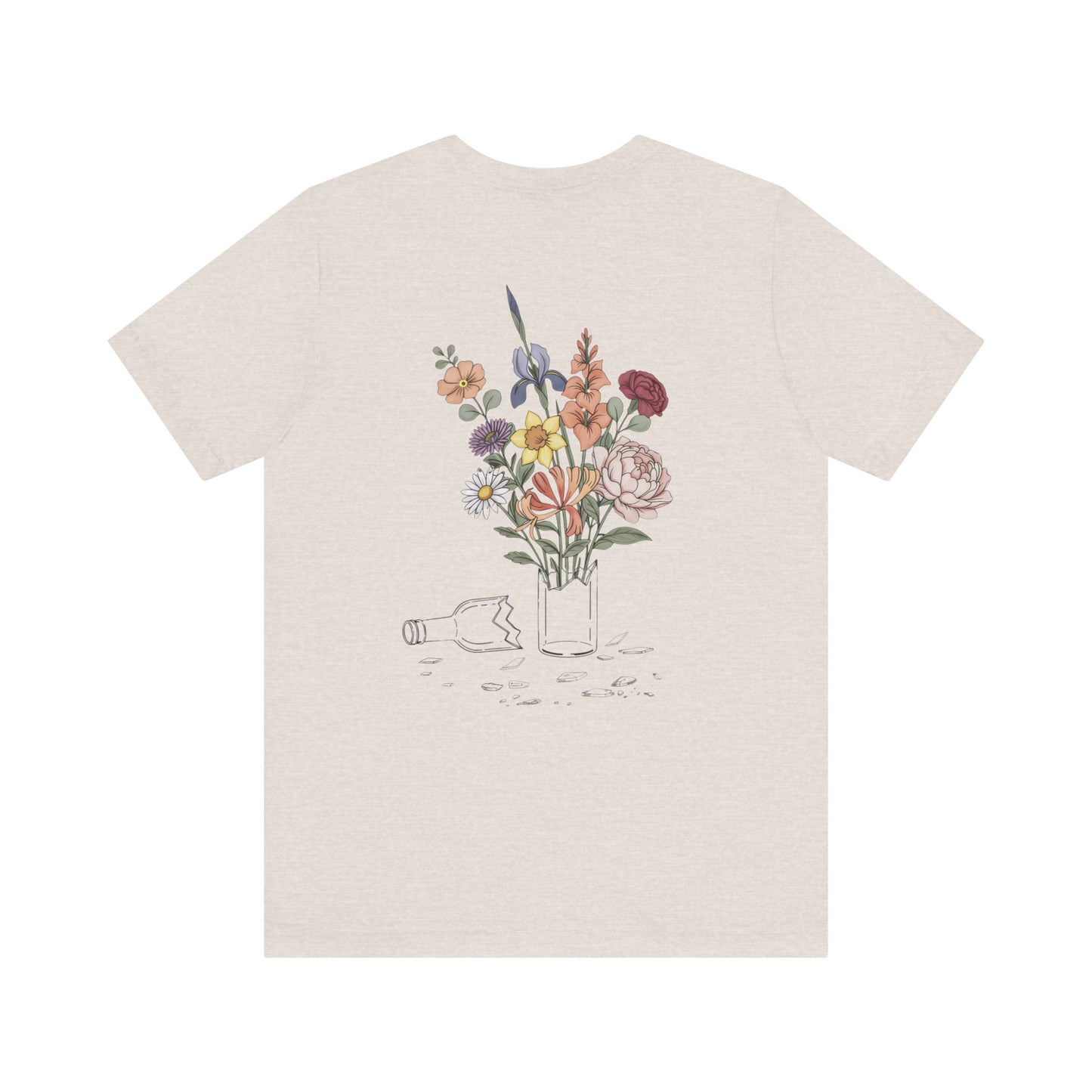 Bloom Where The Bottle Broke Unisex Tee