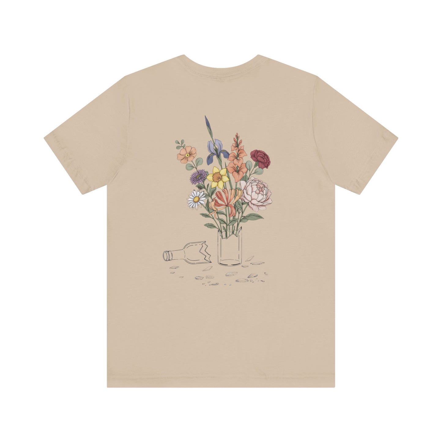 Bloom Where The Bottle Broke Unisex Tee