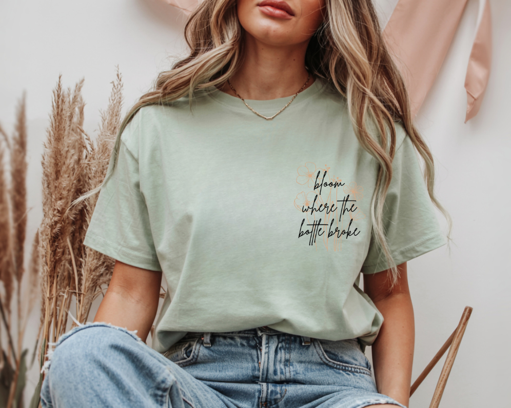 Bloom Where The Bottle Broke Tee