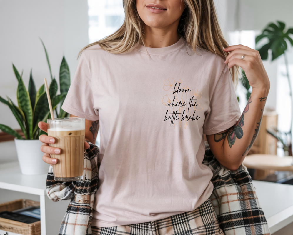 Bloom Where The Bottle Broke Tee