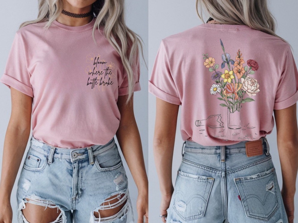 Bloom Where The Bottle Broke Tee