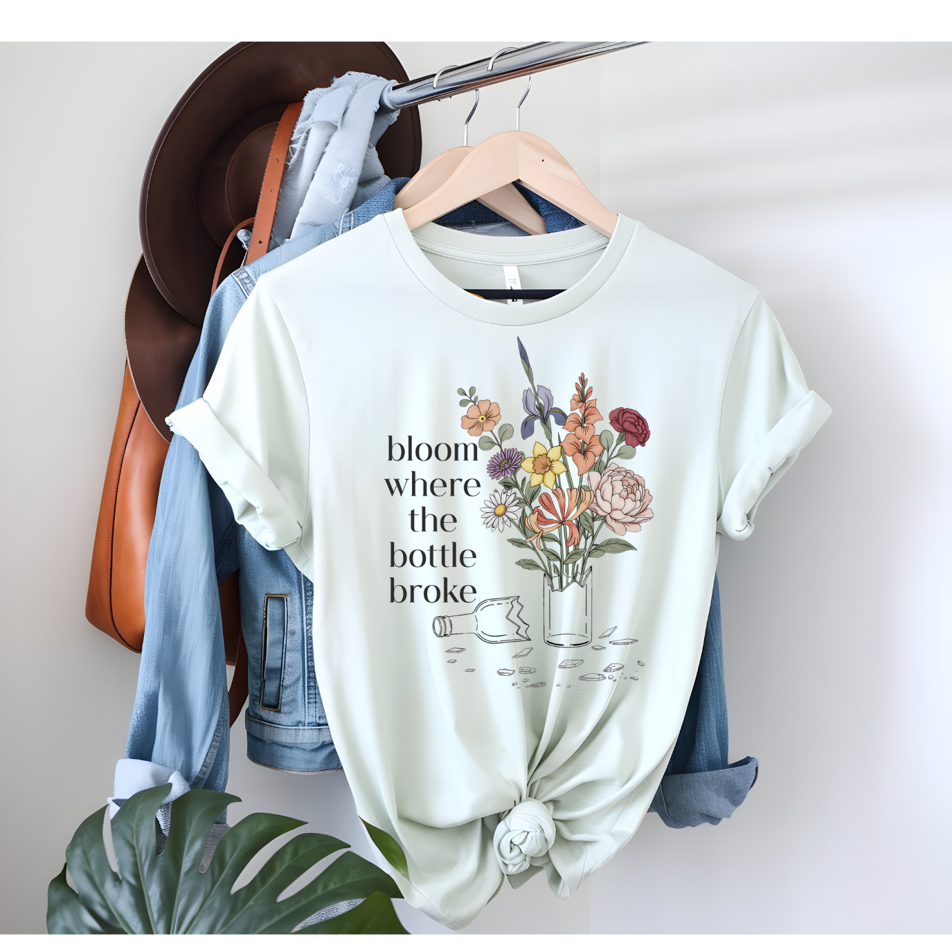 Bloom Where The Bottle Broke Tee