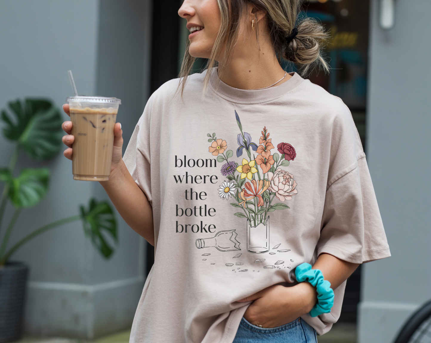 Bloom Where The Bottle Broke Tee