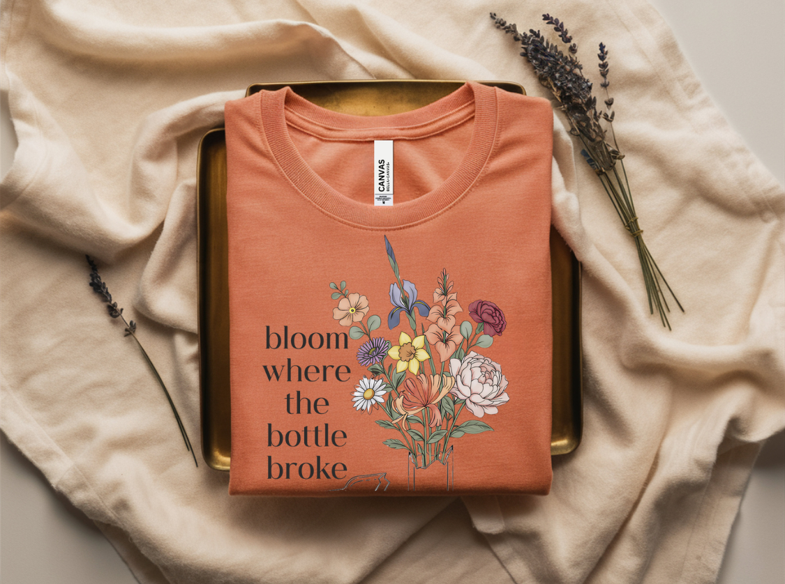 Bloom Where The Bottle Broke Tee