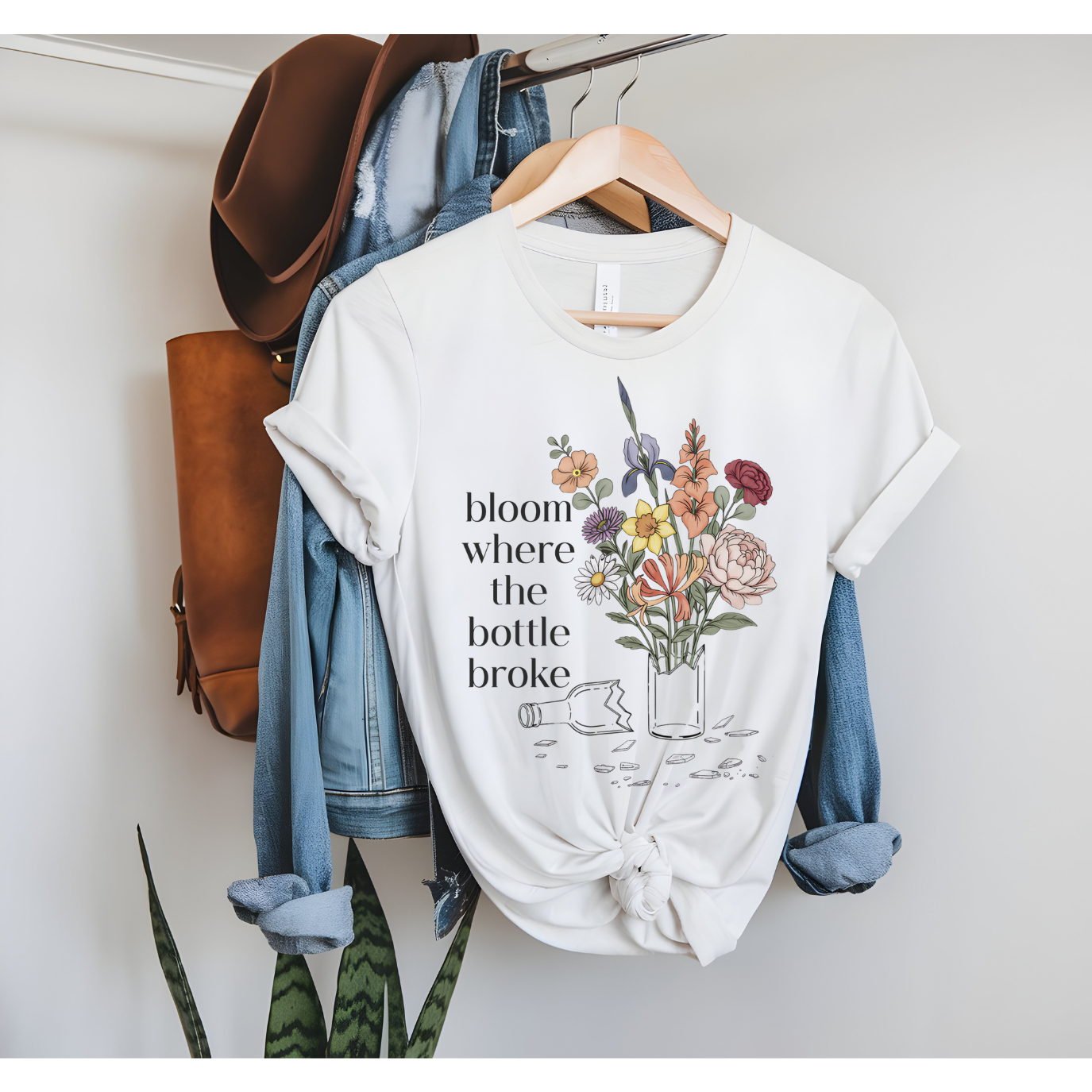 Bloom Where The Bottle Broke Tee
