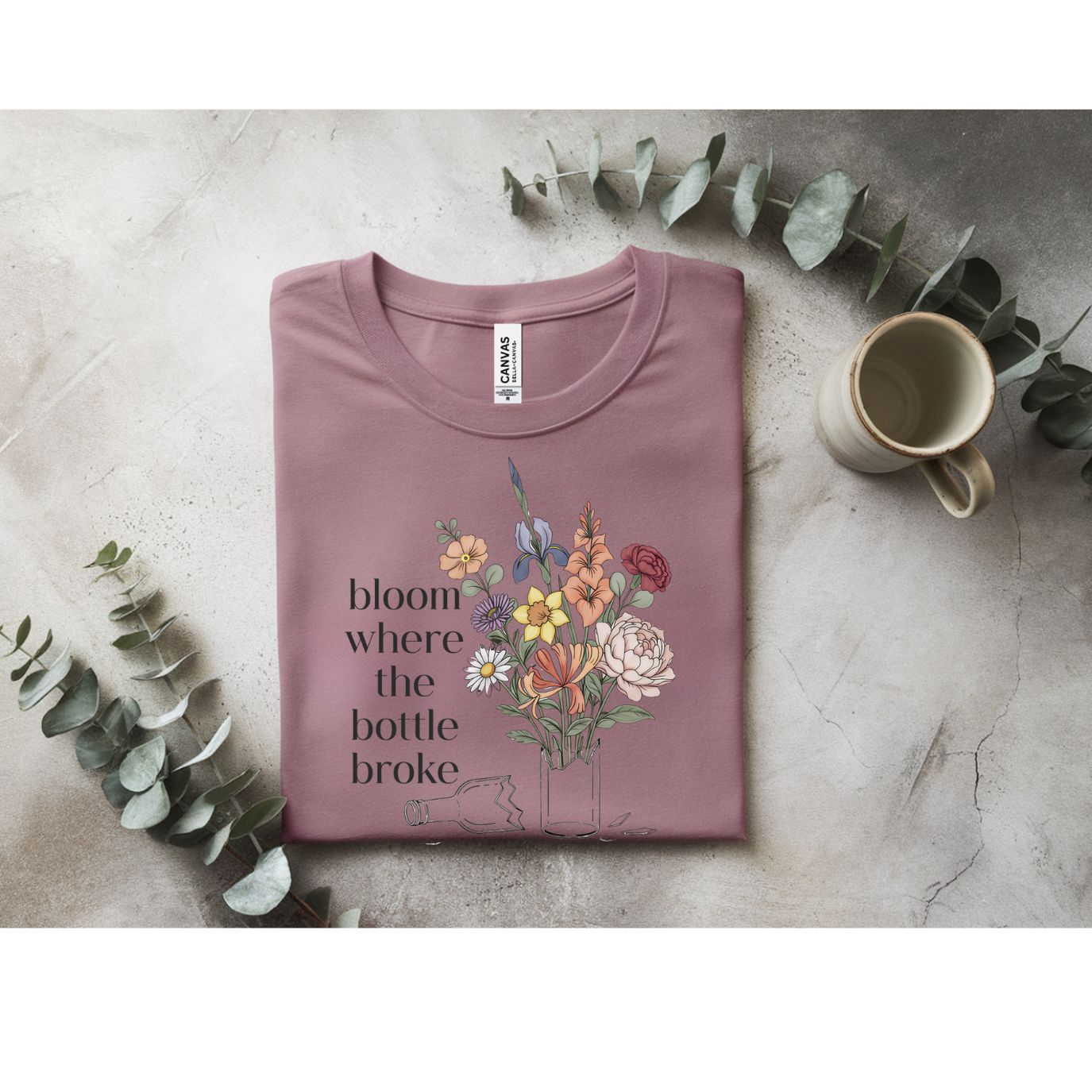 Bloom Where The Bottle Broke Tee